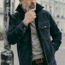 Warmth Fleence Wind Men's Casual Men's Long Sleeve Medium Long Jacket In Stock Coat thumbnail-4