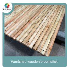 Wholesale Broom Handle Wooden Wood Brush Stick Wooden Broom Handle thumbnail-2