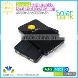 Hot Sale 6000mah Mobile Power Bank Solar Charger thumbnail-2