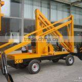 360 Degree Rotation Hydraulic Cleaning Trailer Boom Lift thumbnail-3