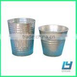 Round Silver Ice Tin Bucket
