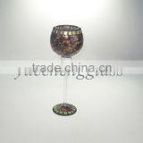 Colored Long-stemmed Mosaic Glass Candle Holders for Wedding Wholesale thumbnail-1