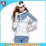 Fashion Denim Blue Color Autumn Thin Sport wear Set