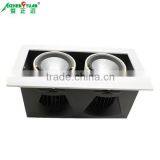 Hotel Indoor Decorative Lights Fixture 2X8W Aluminium LED Downlight