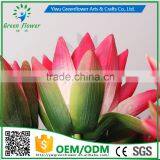 Greenflower 2016 Wholesale Real Touch Latex PU China Artificial Flowers Lotus Water Lily for Wedding Decoration thumbnail-3
