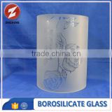 high clear pyrex glass material borosilicate glass lamp shade