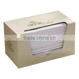 Linen-Like White Packaged Napkins - Guest Towel 12 x 17 Inch 25 per Pack 12 Pack per Case -- 300 Napkins per Case. thumbnail-1