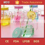 Colour Vintage Drinking Glass Mason Jar Sipper With Screw Cap Supplier's Choice thumbnail-3