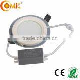 CE Approved 12W Round Led Glass Panel Light