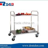 stainless steel kitchen dinning food trolley cart