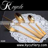 Good Quality Gold Plated Cutlery Set Stainless Steel thumbnail-1