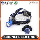 Poppas T85 Xml-t6 10W 3AA Battery Operated Zoom Ultra Bright Headlamp thumbnail-1
