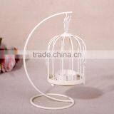 TY231zakka European Creative White Birdcage Lantern Zakka Home Decoration Candlestick thumbnail-1