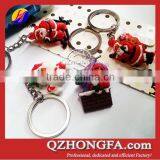Promotion Gifts 3d Soft PVC Keychain Chrismas Keyring thumbnail-2
