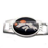 Sports Season Popular NFL Team Logo Shoelace Charms Denver Broncos Football Charm                        
                                                Quality Choice