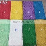 Sequin Chemical Lace Africa Heavy Fabric High Quality Lace Fabrics for Lady Evening Dress thumbnail-1