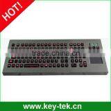 Rugged industrial PC keyboard with touchpad and keypad