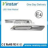 best selling! clear led side marker lamp for BW