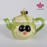 Cabbage and Bee Pattern Antique Teapot Turkish Teapot