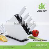 Elegant Kitchen Knife Set Silicone Handle Soft Touch Handle thumbnail-1