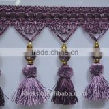 beautiful wholesale tassel trims for curtain decoration,tassels fringe for curtain