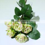 Five Head Real Touch Rose Silk Flowers Wedding Favor thumbnail-4