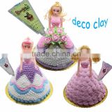 factory supply non toxic educational toys DECO cream decorate clay,decoration polymer creamy expaned clay