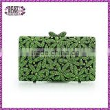 single green bling clutch bag evening clutch stone ladies handbag for putting one iphone 6 plus (88128A-G)