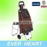 Foldable Shopping Trolley Bag on Wheels With Seat,folding Trolley Cart