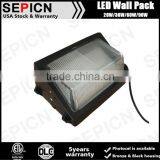 Indoor and Outdoor Usage IP65 Waterproof 40w 60w 100w Outdoor Lighting LED Wall Pack DLC thumbnail-1