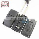High Quatity Citroen Romote Flip Key Shell 2 Button 307 Blank With Battery Place 0536 Citroen Key Cover