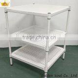 New Design Bathroom Accessories Metal Material Triple Tiers Durable Corner Shelf thumbnail-2