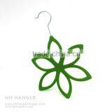 The HEAD Green Flocked Scarf Hanger 6ps Hooks,velvet Belt Hanger thumbnail-2