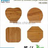 Hot Sell Universal Bamboo Mobile Phone qi Wireless Charger Power for Sony Xperia z C6603 thumbnail-5