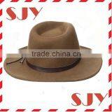Men's Crushable Felt Vintage Outback Fedora Hat thumbnail-4
