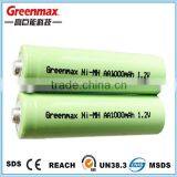 2015HOT Selling 1000mAh Sale NI-MH Battery AA 2500mAh