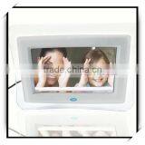 China High Quality Wide Figure Screen Butterfly Shaped 7 Inch Digital Photo Frame White thumbnail-4