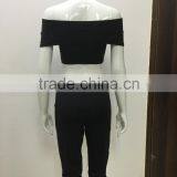Bonvatt Strapless Sexy Sleeve Short Sleeve Sexy Rompers for Women thumbnail-6