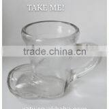 200ml Unique Shaped Clear Glass Material Empty Cup/boot Shape Empty Cup thumbnail-1