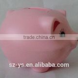 Wholesale New Design Plastic Pig Coin Boxes Saving Money Coin Bank