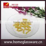 Clear Glass Plate With Beatiful Pattern thumbnail-1