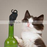 Silicone Kitty Black Cat Butt Wine Bottle Stopper thumbnail-1