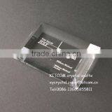 Trapezoid Custom Crystal Pater Paperweight thumbnail-1