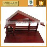 Made in China Christmas Unfinished Homemade Cheap Outdoor Antique Wood Nativity Scene Craft thumbnail-5