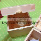 Wooden Square Box For Christmas Surprising Gift Solid Pine Wood Box With Lid and Lock High Quality Gift Or Cosmetics Package Box thumbnail-4