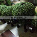 Life Size Large Top Party Artificial Landscape uv Resin Plastic Animal Leaf Alphabet Letter Shawn Sheep Statue E08 23L24 thumbnail-1