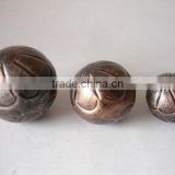 Metal Garden Spheres Copper Finish for Ornaments