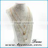 Fashion Design Simple Gold Chain Necklace Gemstone Chain Necklace thumbnail-5