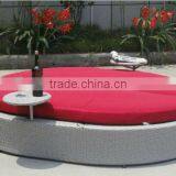 HuSen Rattan Double Rattan Double Sun Lounger Bed With Cushion Double Bed thumbnail-1