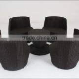 Garden Rattan Table and Chair thumbnail-6